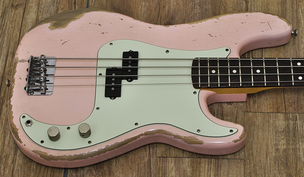 Rittenhouse Guitars P-Bass Shell Pink_3