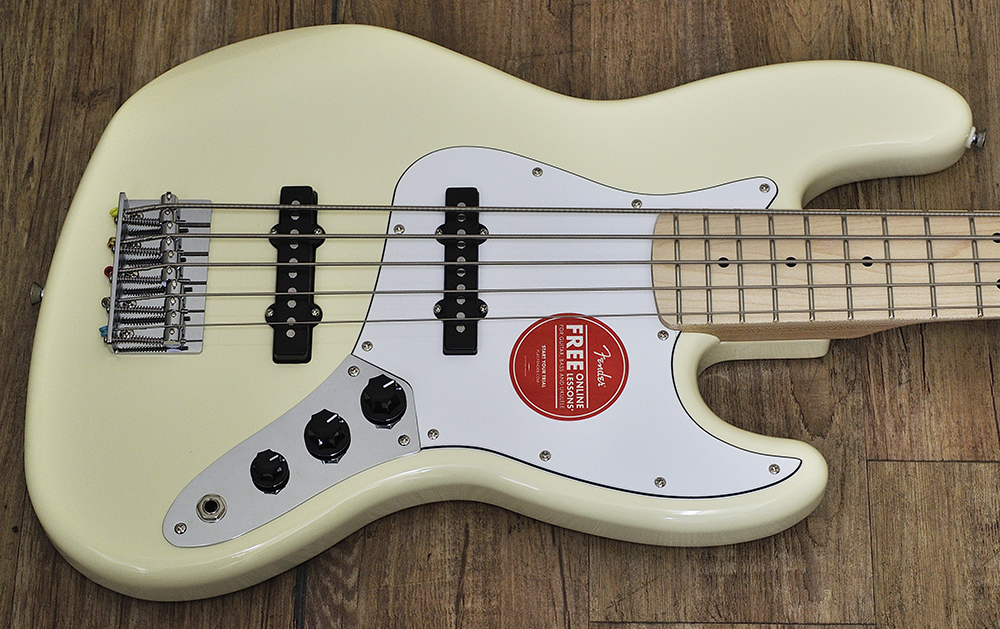 Squier Affinity Jazz Bass V Olympic White (3)