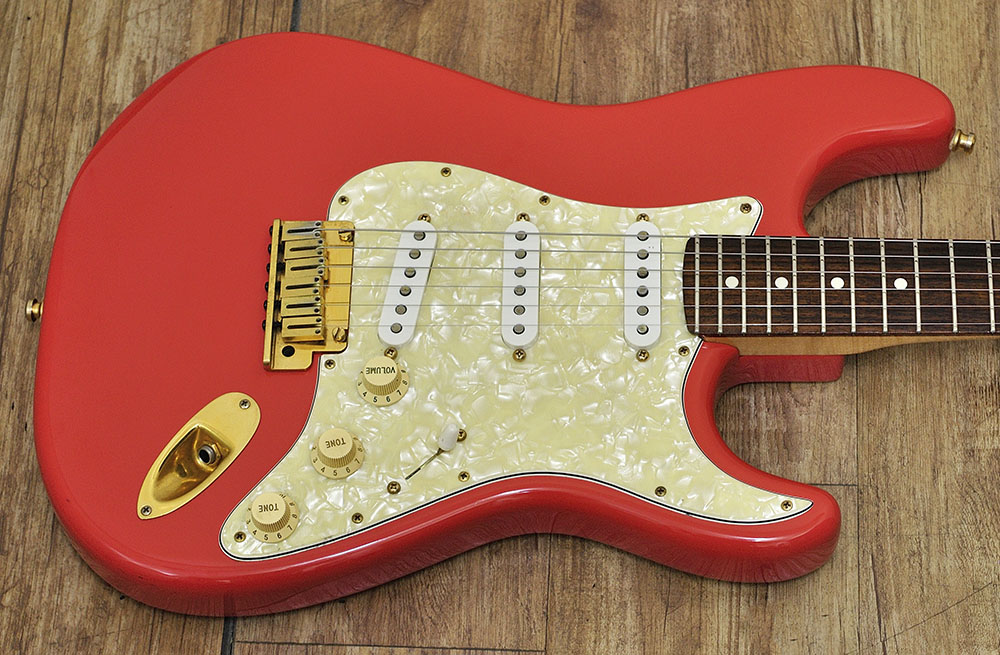 Fender CS Stratocaster fiesta red 1996 (3)